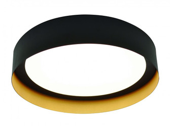 Reveal LED Flush Mount - 16'' - Black/Gold (1|RVF162600L30D1BKGD)