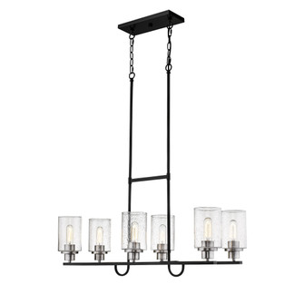 Clifton 6-Light Island Matte Black/Brushed Nickel (670|3506-MB/BN)