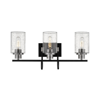 Clifton 3-Light Vanity Matte Black/Brushed Nickel (670|3513-MB/BN)