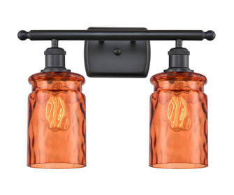 Candor 2 Light Bath Vanity Light (3442|516-2W-BK-G352-TUR)