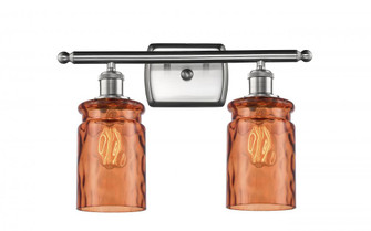 Candor 2 Light Bath Vanity Light (3442|516-2W-SN-G352-TUR-LED)