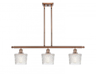 Niagara - 3 Light - 36 inch - Antique Copper - Stem hung - Island Light (3442|516-3I-AC-G402-LED)