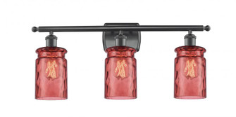 Candor 3 Light Bath Vanity Light (3442|516-3W-BK-G352-RD)