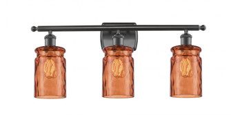 Candor 3 Light Bath Vanity Light (3442|516-3W-OB-G352-TUR-LED)