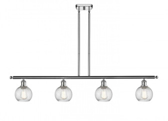 Small Twisted Swirl 4 Light Island Light part of the Ballston Collection (3442|516-4I-PC-G1214-6)