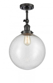 Beacon - 1 Light - 12 inch - Oil Rubbed Bronze - Adjustable Semi-Flush Mount (3442|201F-OB-G204-12-LED)