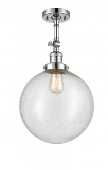 Beacon - 1 Light - 12 inch - Polished Chrome - Adjustable Semi-Flush Mount (3442|201F-PC-G204-12-LED)