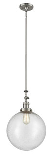 Beacon - 1 Light - 12 inch - Brushed Satin Nickel - Stem Hung - Adjustable Mini Pendant (3442|206-SN-G204-12)