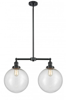 Beacon - 2 Light - 27 inch - Oil Rubbed Bronze - Stem Hung - Adjustable Island Light (3442|209-OB-G204-12)