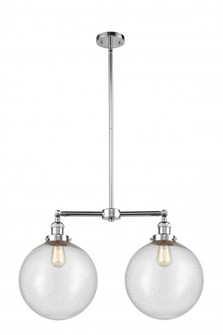 Beacon - 2 Light - 27 inch - Polished Chrome - Stem Hung - Adjustable Island Light (3442|209-PC-G204-12-LED)