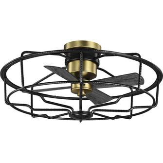 Loring Collection 33'' Four-Blade Black Ceiling Fan (149|P250006-031)