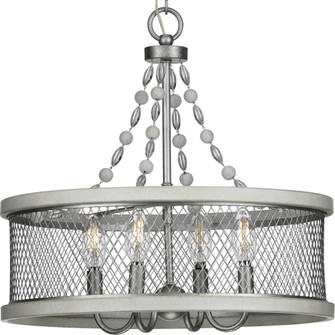 Austelle Collection Four-Light Galvanized Finish Farmhouse Chandelier Light (149|P400204-141)