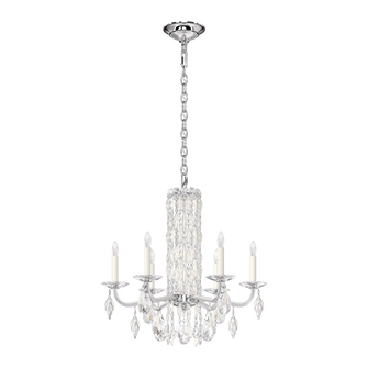 Siena 6 Light 120V Chandelier (No Spikes) in White with Clear Heritage Handcut Crystal (168|RS83061N-06H)