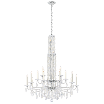 Siena 17 Light 120V Chandelier (No Spikes) in White with Clear Heritage Handcut Crystal (168|RS84151N-06H)