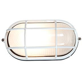 1 Light Outdoor LED Bulkhead (7|20292LEDDLP-WH/FST)