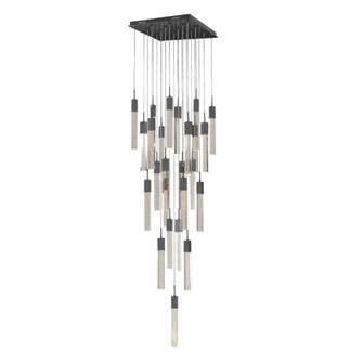 The Original Glacier 25-Light 28''W Sputnik Chandelier in Dark Bronze/Bubbled Crystals (4450|HF1904-25-GL-DBZ)