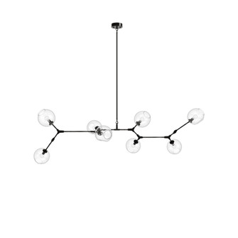 Fairfax 78''W 8-Light Chandelier in Dark Bronze/Clear Glass (4450|HF8088-DBZ)