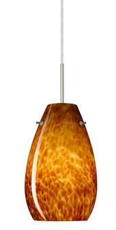 Besa Pera 9 Pendant Satin Nickel Amber Cloud 1x100W Medium Base (127|1JT-412618-SN)