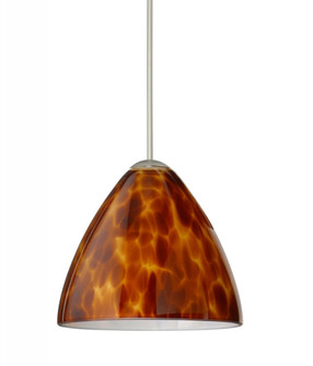 Besa Pendant Mia Satin Nickel Amber Cloud 1x50W MAX GY6.35 Base (127|1XT-177918-SN)