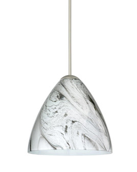 Besa Pendant Mia Satin Nickel Marble Grigio 1x50W MAX GY6.35 Base (127|1XT-1779MG-SN)