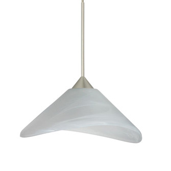Besa Pendant Hoppi Satin Nickel Marble 1x50W MAX GY6.35 Base (127|1XT-191352-SN)
