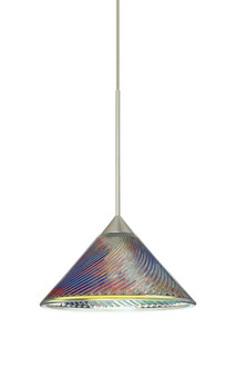 Besa Pendant Swirl Satin Nickel Dicro Swirl 1x50W MAX GY6.35 Base (127|1XT-550493-SN)