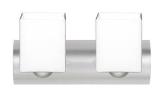 Besa Wall Rise Satin Nickel Opal Matte 2x60W Medium Base (127|2WZ-449807-SN)