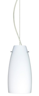 Besa Tao 10 Cable Pendant Opal Matte Satin Nickel 1x75W Medium Base (127|1KX-151207-SN)