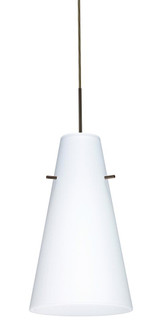 Besa Cierro LED Pendant Opal Matte Bronze 1x9W LED (127|1JT-412407-LED-BR)