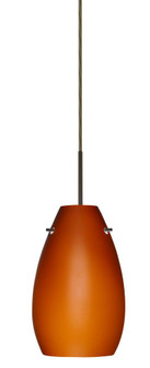 Besa Pera 9 LED Pendant Amber Matte Bronze 1x9W LED (127|1JT-412680-LED-BR)