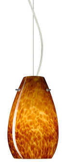 Besa Pera 9 LED Pendant Amber Cloud Satin Nickel 1x9W LED (127|1KX-412618-LED-SN)