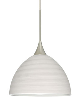 Besa Pendant Brella Satin Nickel Chalk 1x50W MAX GY6.35 Base (127|1XT-4679KR-SN)