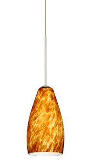 Besa Pendant Karli Satin Nickel Amber Cloud 1x50W MAX GY6.35 Base (127|1XT-719818-SN)
