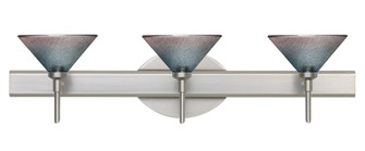 Besa Wall Kona Satin Nickel Bi-Color 3x40W G9 (127|3SW-117691-SN)