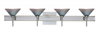 Besa Wall With SQ Canopy Kona Chrome Bi-Color 4x40W G9 (127|4SW-117691-CR-SQ)