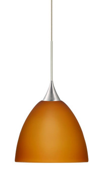 BESA PENDANT SASHA SATIN NICKEL AMBER MATTE 1X6W LED (127|1XT-757080-LED-SN)