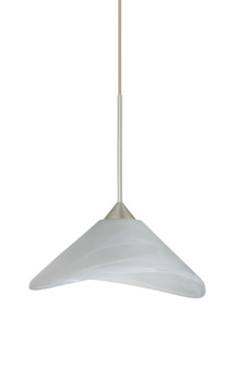 Besa Pendant Hoppi Satin Nickel Marble 1x3W LED (127|1XC-191352-LED-SN)