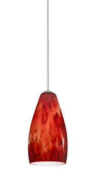 Besa Pendant Karli Satin Nickel Garnet 1x5W LED (127|1XT-719841-LED-SN)