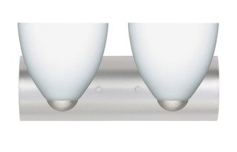 Besa Wall Sasha Satin Nickel Opal Matte 2x9W LED (127|2WZ-757207-LED-SN)
