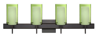 Besa Pahu 4 Wall With SQ Canopy 4SW Transparent Olive/Opal Bronze 4x40W G9 (127|4SW-L44007-BR-SQ)