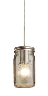 Besa Pendant Milo 4 Satin Nickel Smoke 1x40W Medium Base A15 (127|1JT-MILO4SM-SN)