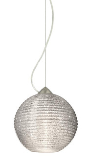 Besa Kristall 8 Pendant Satin Nickel Glitter 1x75W Medium Base (127|1KX-4616GL-SN)