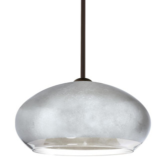 Besa Brio 14 Stem Pendant Bronze Silver Foil 1x9W LED (127|1TT-4345SF-LED-BR)