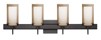 Besa Pahu 4 Wall With SQ Canopy 4SW Transparent Smoke/Opal Bronze 4x40W G9 (127|4SW-S44007-BR-SQ)