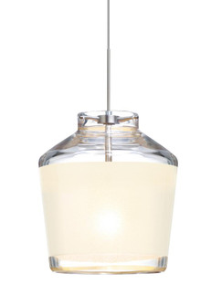 Besa Pendant Pica 6 Satin Nickel White Sand 1x50W MAX GY6.35 Base (127|RXP-PIC6WH-SN)