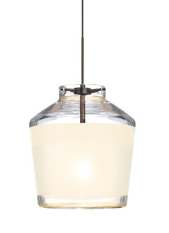 Besa Pendant Pica 6 Bronze White Sand 1x5W LED (127|1XT-PIC6WH-LED-BR)