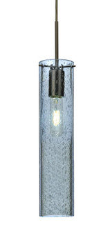 Besa, Juni 16 Cord Pendant, Blue Bubble, Bronze, 1x60W Medium Base (127|1JT-JUNI16BL-BR)