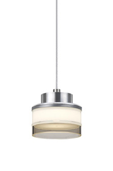 Besa, Pivot Cord Pendant, Opal Glossy/Smoke, Satin Nickel Finish, 1x3W LED (127|1XT-PIVOTSM-LED-SN)
