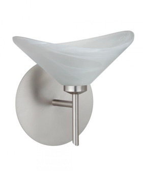 Besa Wall Hoppi Satin Nickel Marble 1x3W LED (127|1SW-191352-LED-SN)