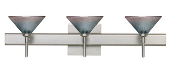 Besa Wall With SQ Canopy Kona Satin Nickel Bi-Color 3x5W LED (127|3SW-117691-LED-SN-SQ)
